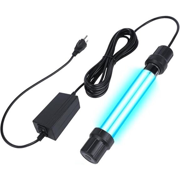 20W UV-C Water Sterilizer Light for Aquariums & Pools