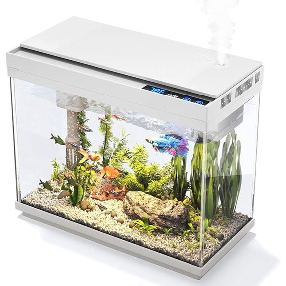 Vehipa 2.4 Gallon Fish Tank Kit with Humidifier