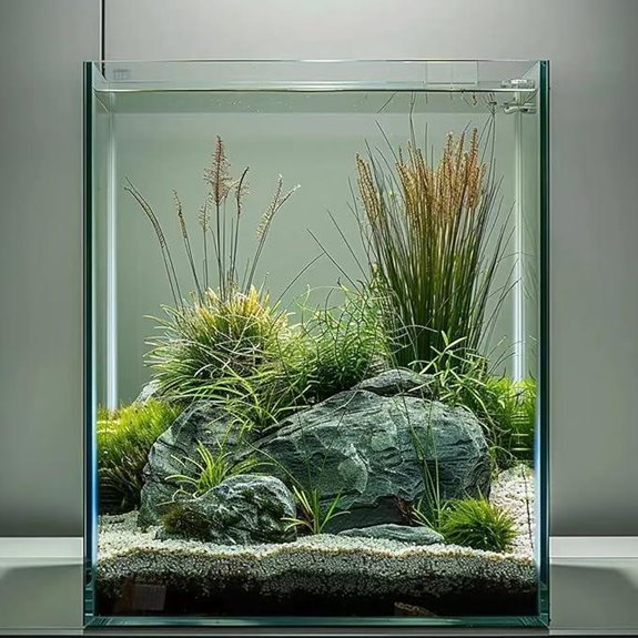 Vimvins 2 Gallon Glass Fish Tank for Betta