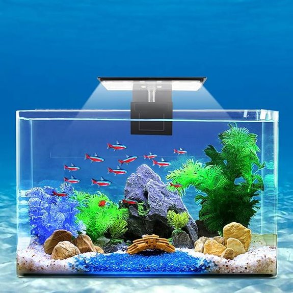 WEAVERBIRD LED Aquarium Clip Lamp 6W for Small Tanks