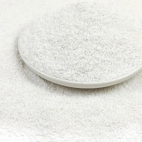 YISZM White Aquarium Sand for Fish Tanks (2lbs)