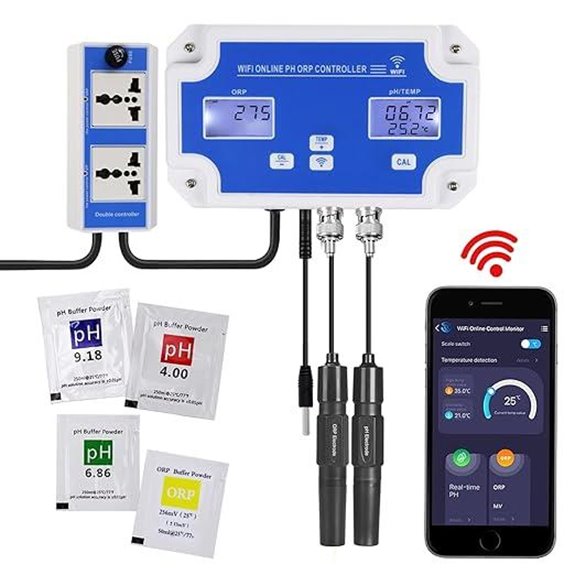 Wi-Fi Smart pH/ORP Controller for Aquarium & Hydroponics