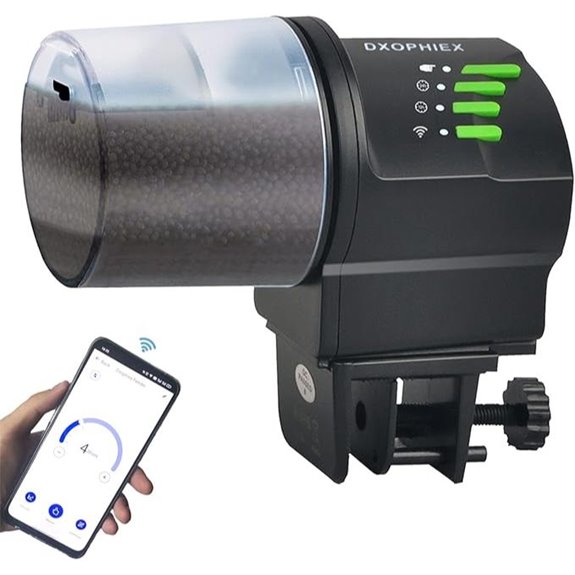 DXOPHIEX WiFi Automatic Fish Feeder for Aquarium and Turtle Tank