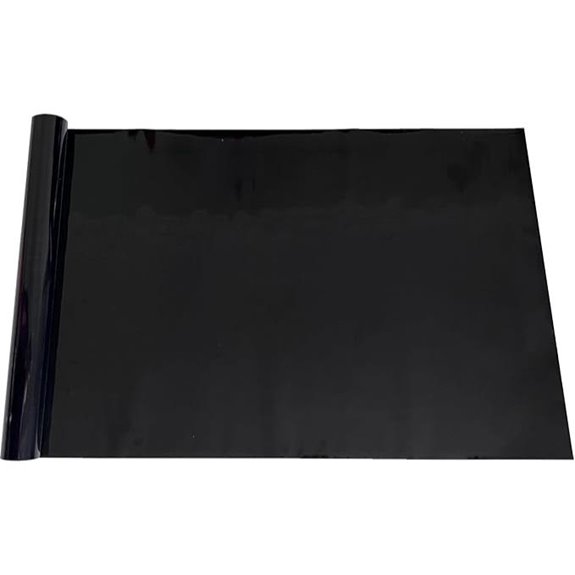 XCNO Aquarium Black Static Cling Background (24x12 in)