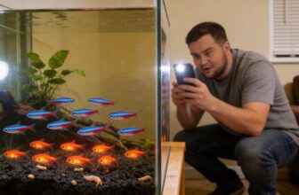 neon and ember tetras coexist